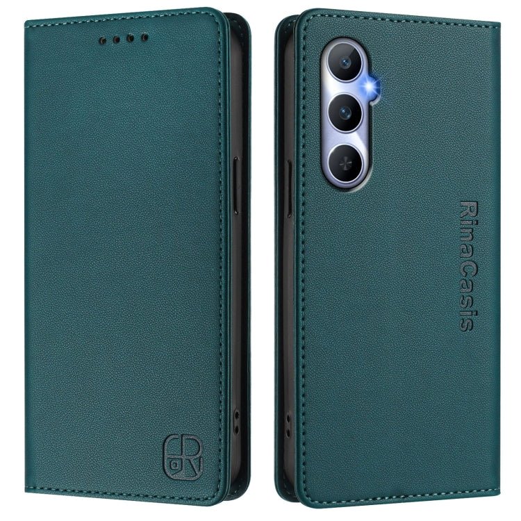 For Realme C65 4G Global RC01 Dual-Folded Magnetic Suction RFID Leather Phone Case