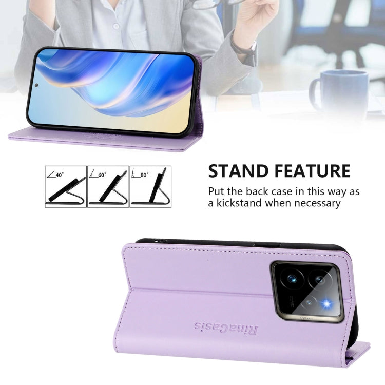 For Realme GT3 5G / GT Neo 5 240W RC01 Dual-Folded Magnetic Suction RFID Leather Phone Case