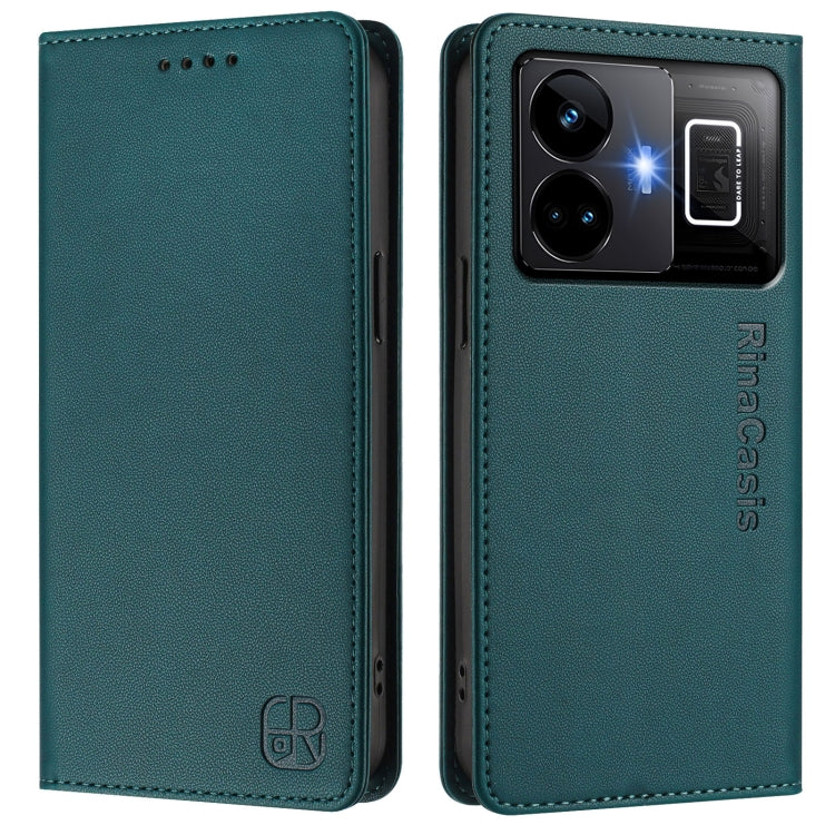 For Realme GT3 5G / GT Neo 5 240W RC01 Dual-Folded Magnetic Suction RFID Leather Phone Case