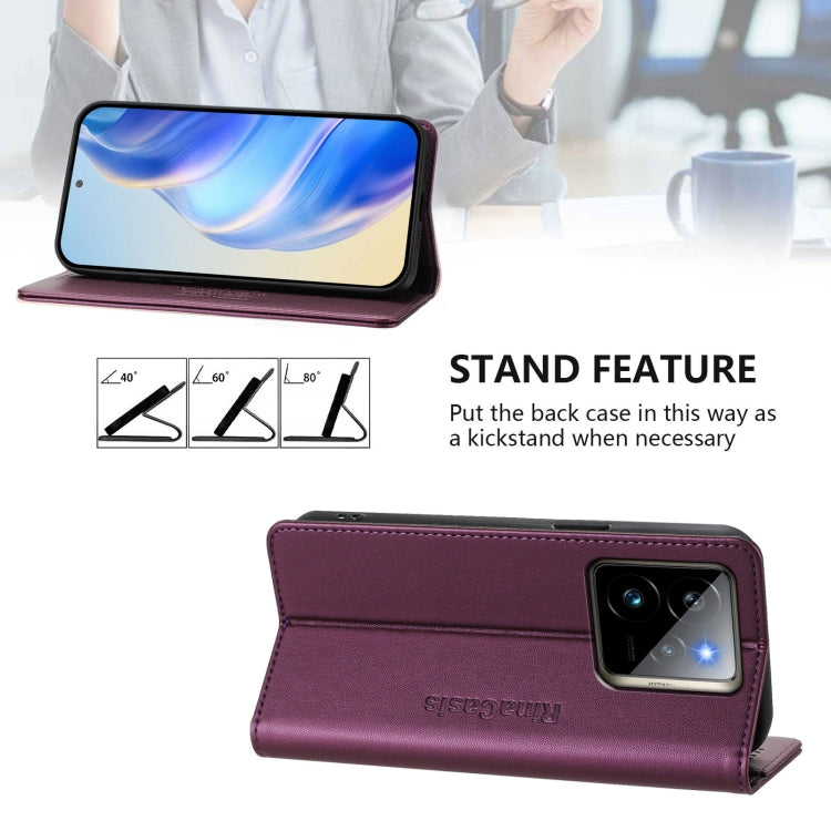 For Realme GT3 5G / GT Neo 5 240W RC01 Dual-Folded Magnetic Suction RFID Leather Phone Case