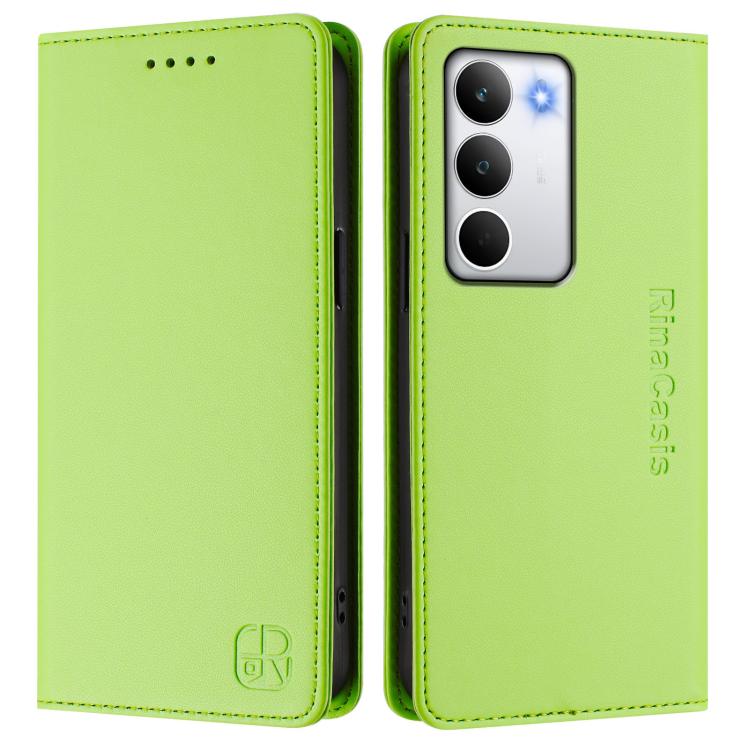 For Realme C71 4G Global RC01 Dual-Folded Magnetic Suction RFID Leather Phone Case