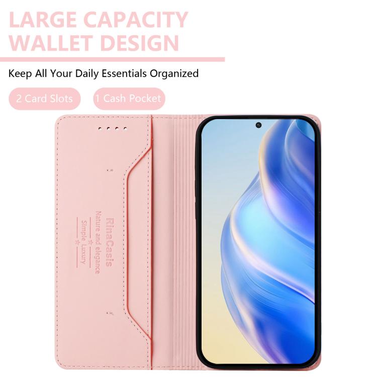 For Realme C71 4G Global RC01 Dual-Folded Magnetic Suction RFID Leather Phone Case