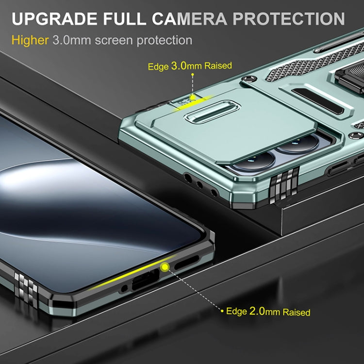 For Xiaomi 14T Armor PC Hybrid TPU Camera Shield Phone Case