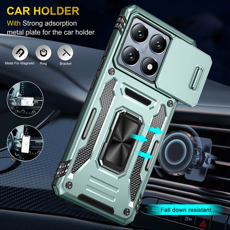 For Xiaomi 14T Armor PC Hybrid TPU Camera Shield Phone Case