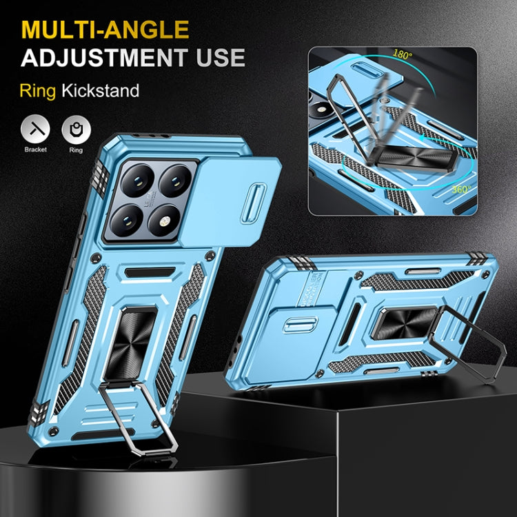 For Xiaomi 14T Armor PC Hybrid TPU Camera Shield Phone Case