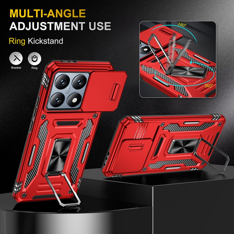 For Xiaomi 14T Armor PC Hybrid TPU Camera Shield Phone Case