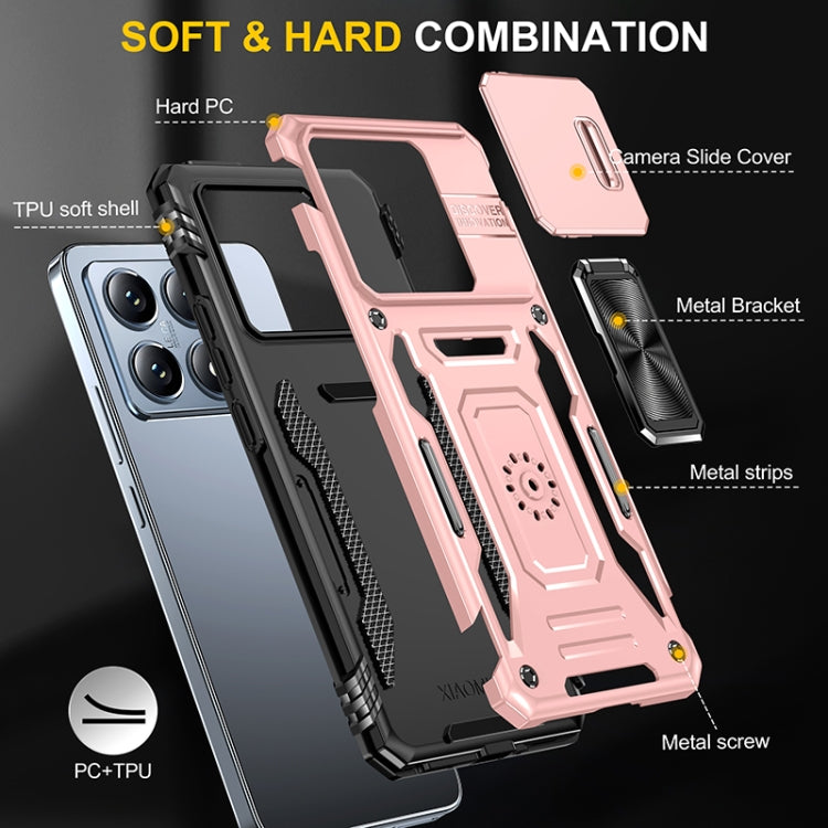 For Xiaomi 14T Armor PC Hybrid TPU Camera Shield Phone Case