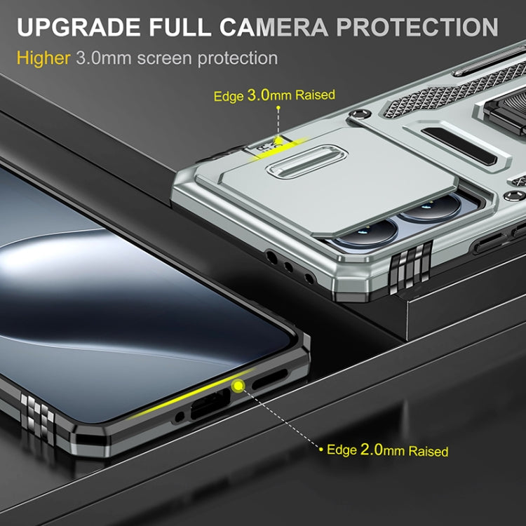 For Xiaomi 14T Armor PC Hybrid TPU Camera Shield Phone Case