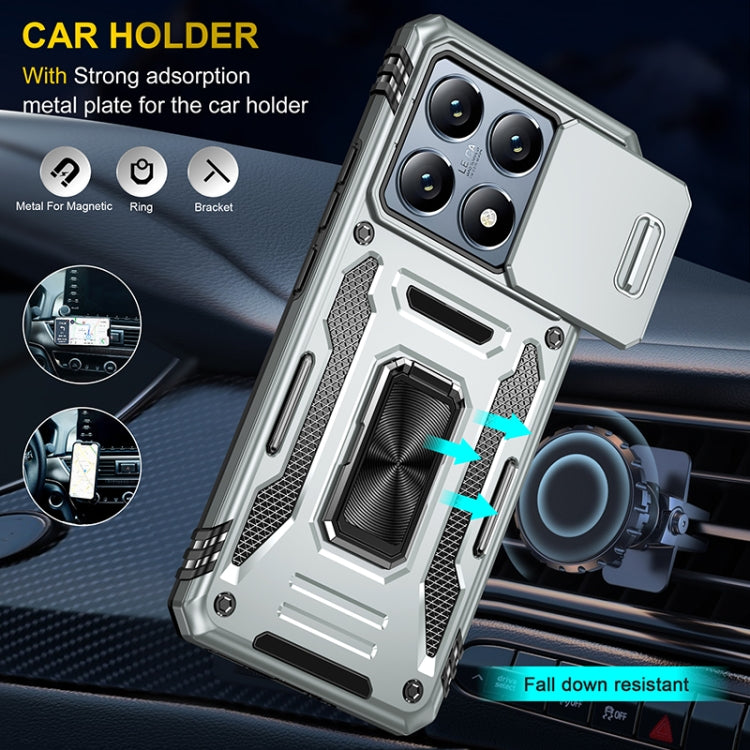 For Xiaomi 14T Armor PC Hybrid TPU Camera Shield Phone Case