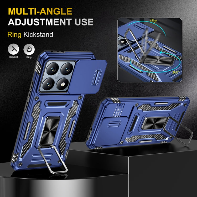 For Xiaomi 14T Pro Armor PC Hybrid TPU Camera Shield Phone Case