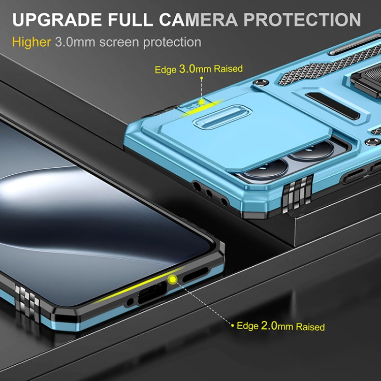 For Xiaomi 14T Pro Armor PC Hybrid TPU Camera Shield Phone Case