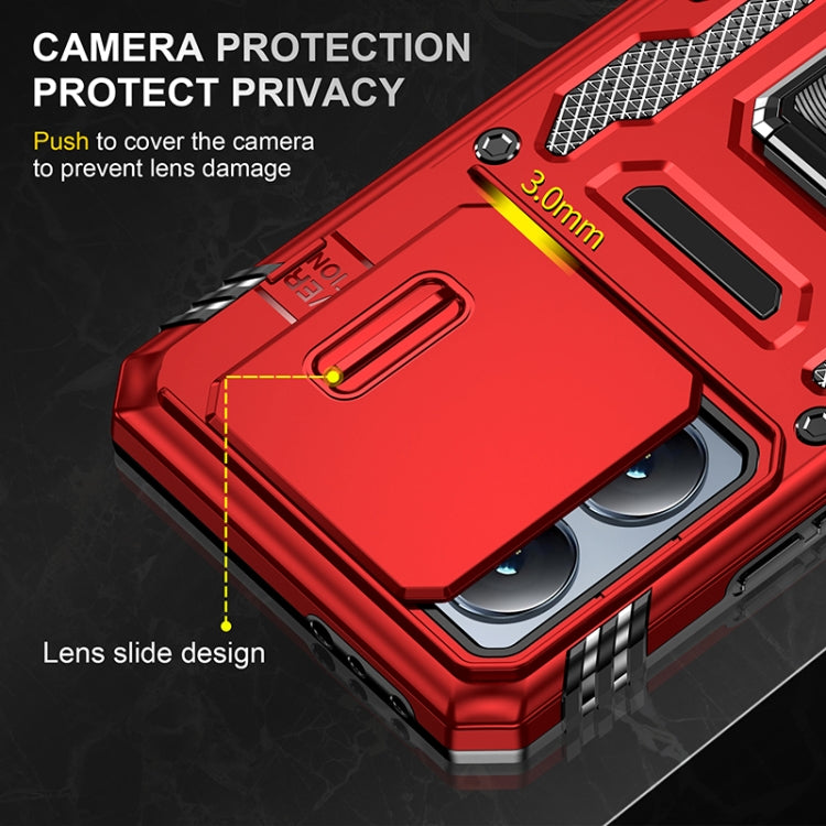For Xiaomi 14T Pro Armor PC Hybrid TPU Camera Shield Phone Case