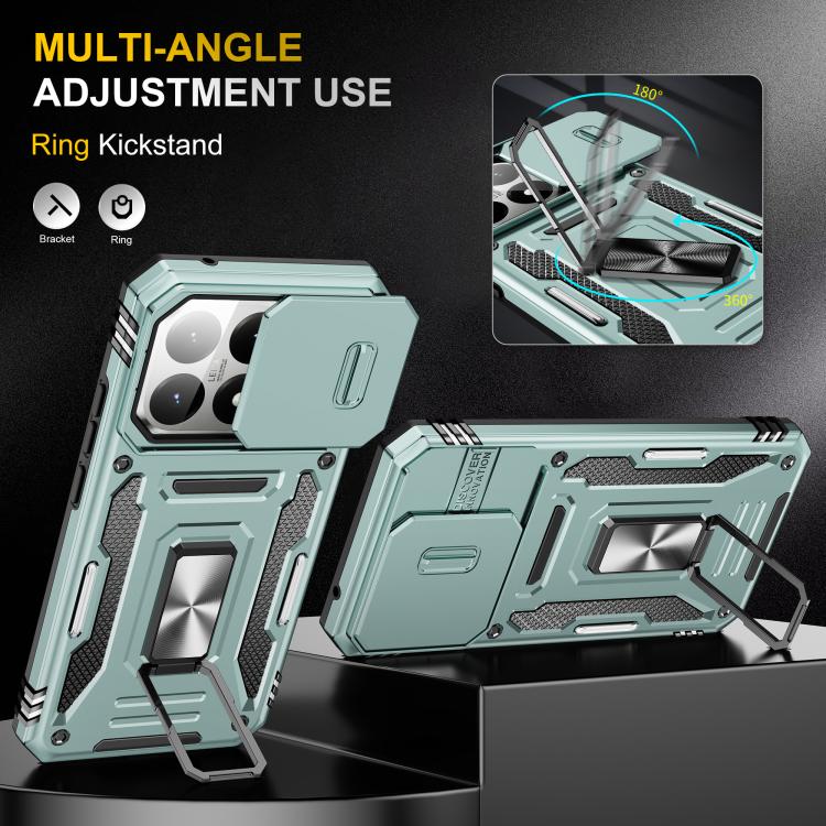 For Xiaomi 15T Armor PC Hybrid TPU Camera Shield Phone Case
