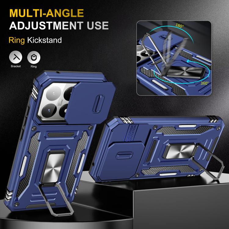 For Xiaomi 15T Armor PC Hybrid TPU Camera Shield Phone Case