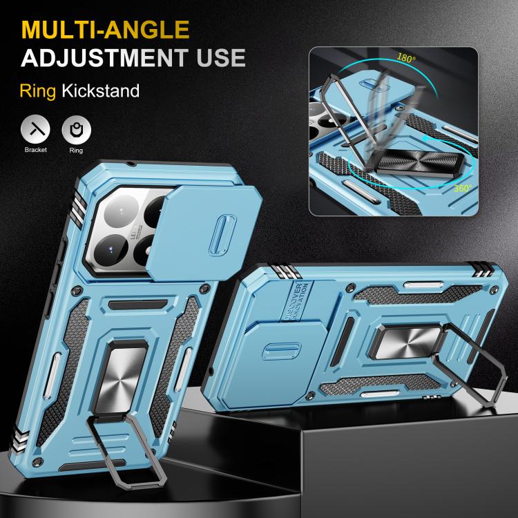 For Xiaomi 15T Armor PC Hybrid TPU Camera Shield Phone Case