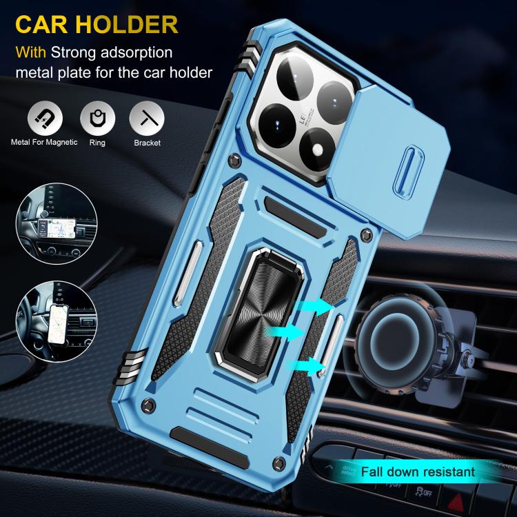 For Xiaomi 15T Armor PC Hybrid TPU Camera Shield Phone Case