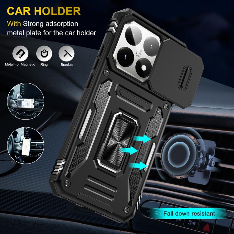 For Xiaomi 15T Armor PC Hybrid TPU Camera Shield Phone Case