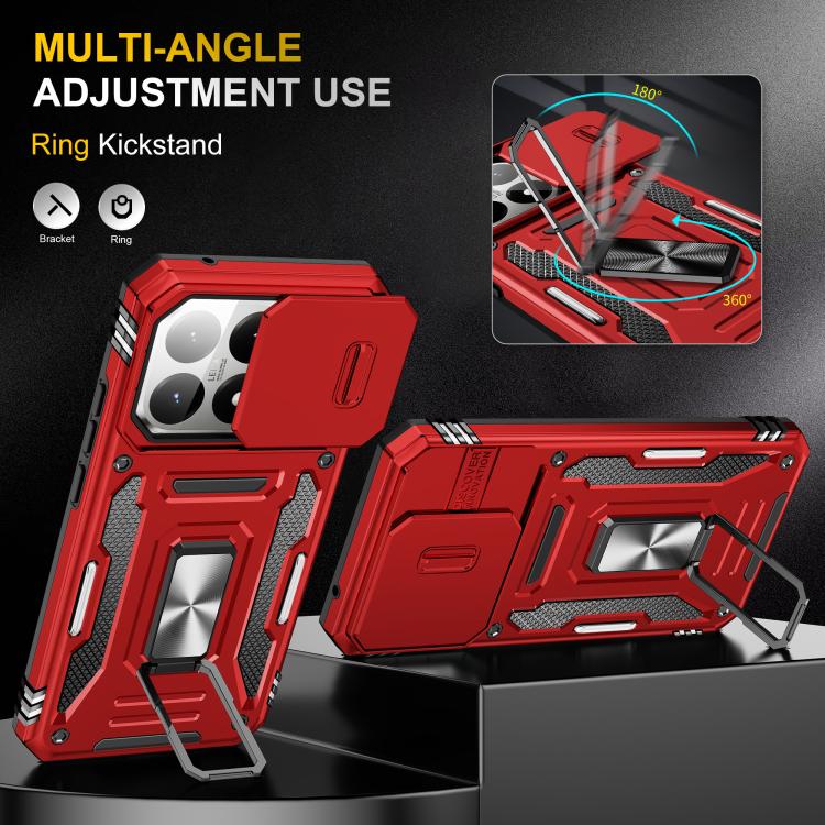 For Xiaomi 15T Armor PC Hybrid TPU Camera Shield Phone Case