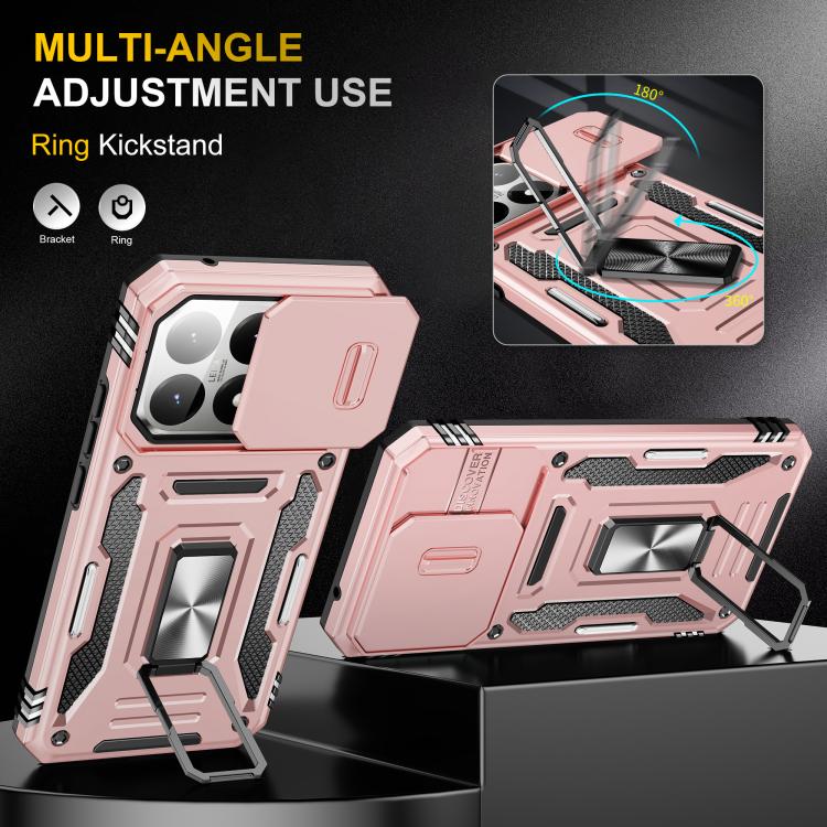 For Xiaomi 15T Armor PC Hybrid TPU Camera Shield Phone Case