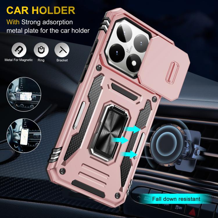 For Xiaomi 15T Armor PC Hybrid TPU Camera Shield Phone Case