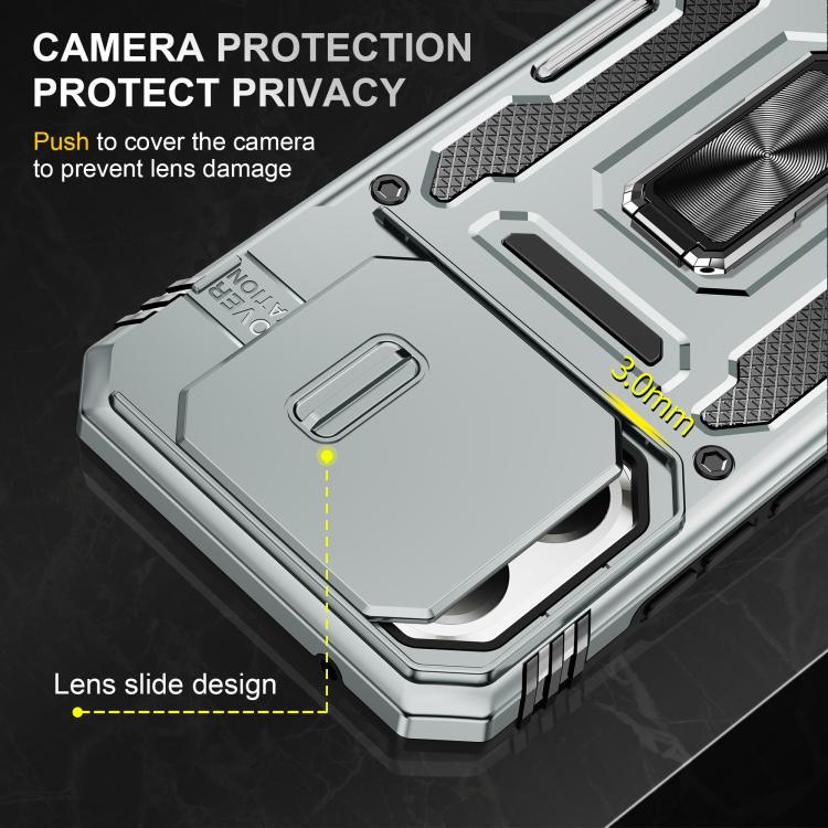 For Xiaomi 15T Armor PC Hybrid TPU Camera Shield Phone Case