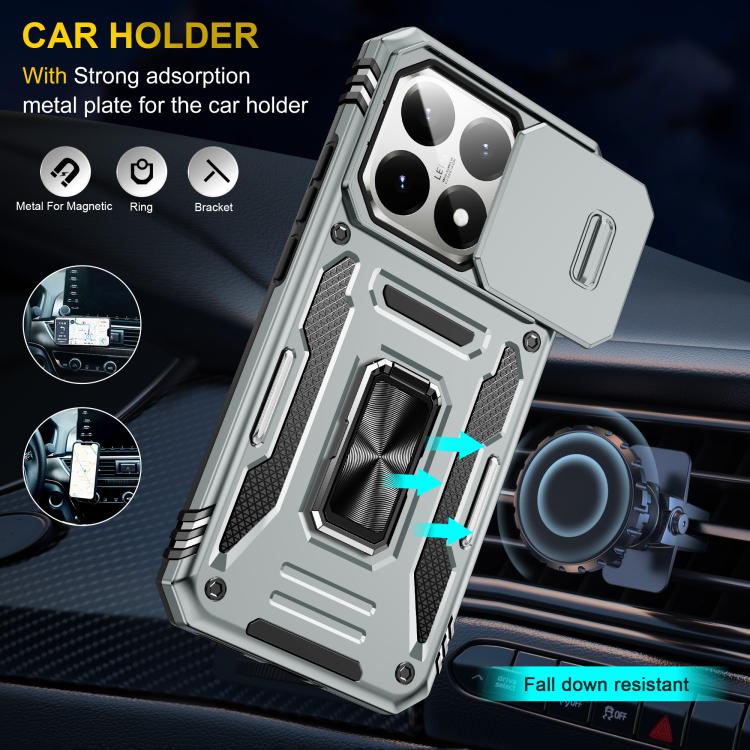 For Xiaomi 15T Armor PC Hybrid TPU Camera Shield Phone Case
