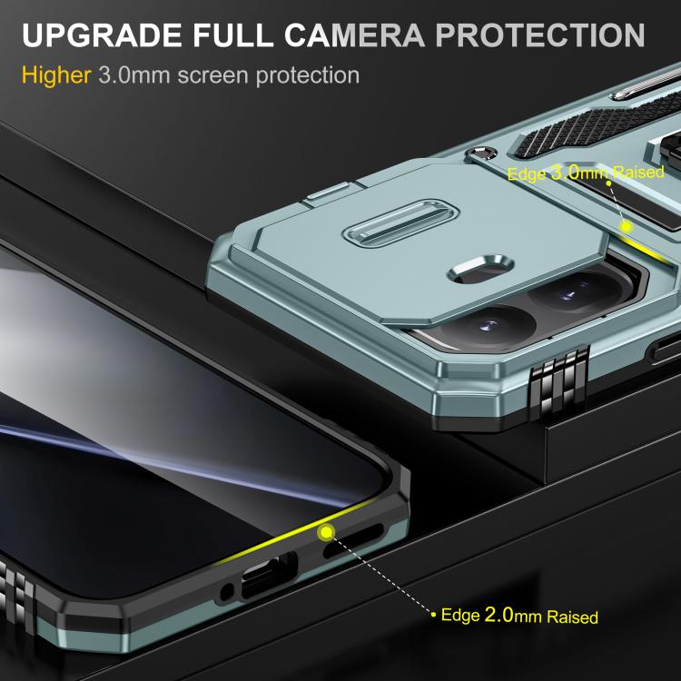 For Xiaomi 15T Pro Armor PC Hybrid TPU Camera Shield Phone Case