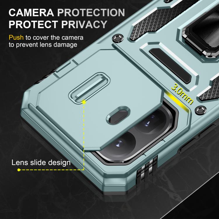 For Xiaomi 15T Pro Armor PC Hybrid TPU Camera Shield Phone Case