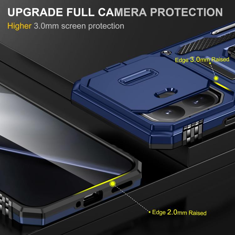 For Xiaomi 15T Pro Armor PC Hybrid TPU Camera Shield Phone Case