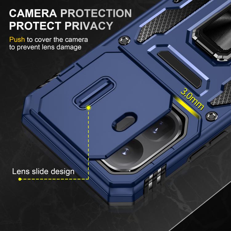For Xiaomi 15T Pro Armor PC Hybrid TPU Camera Shield Phone Case