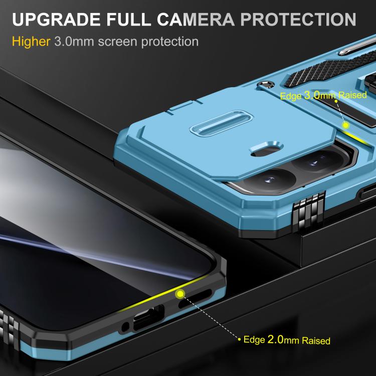 For Xiaomi 15T Pro Armor PC Hybrid TPU Camera Shield Phone Case