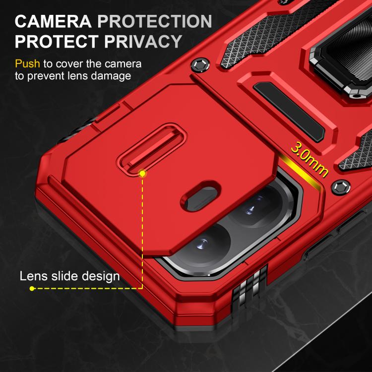 For Xiaomi 15T Pro Armor PC Hybrid TPU Camera Shield Phone Case