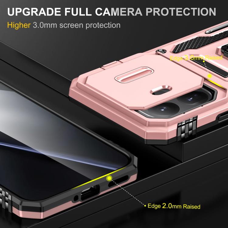 For Xiaomi 15T Pro Armor PC Hybrid TPU Camera Shield Phone Case