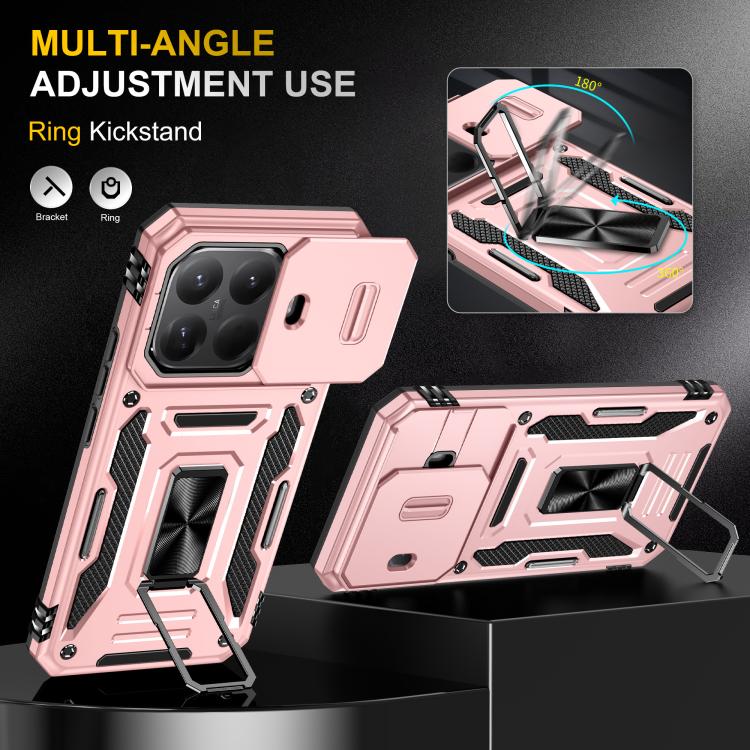 For Xiaomi 15T Pro Armor PC Hybrid TPU Camera Shield Phone Case