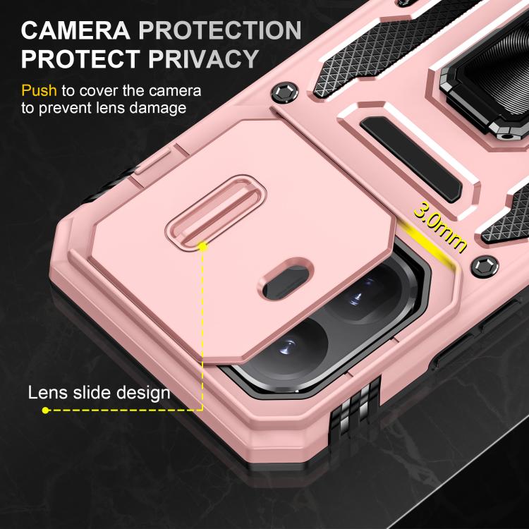For Xiaomi 15T Pro Armor PC Hybrid TPU Camera Shield Phone Case