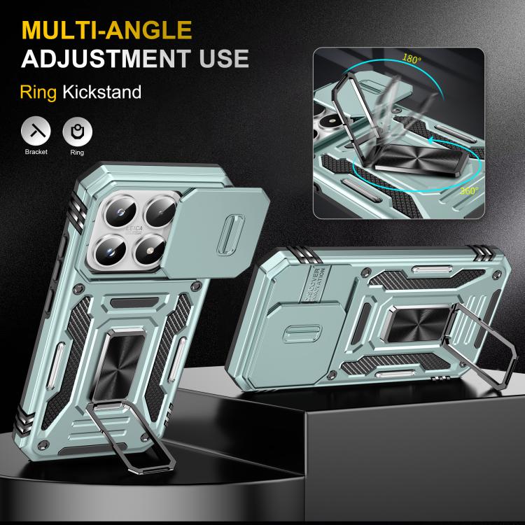 For Xiaomi 17 Armor PC Hybrid TPU Camera Shield Phone Case