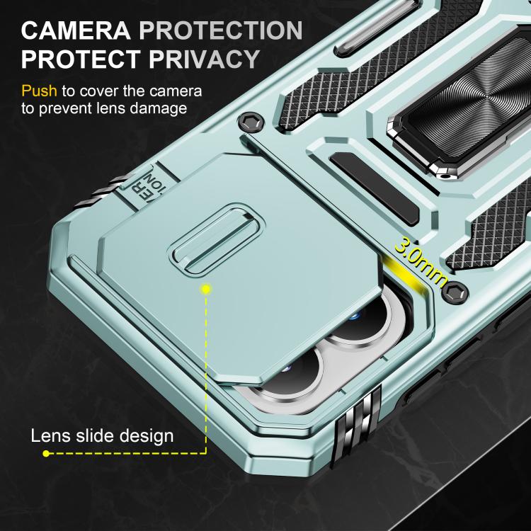 For Xiaomi 17 Armor PC Hybrid TPU Camera Shield Phone Case