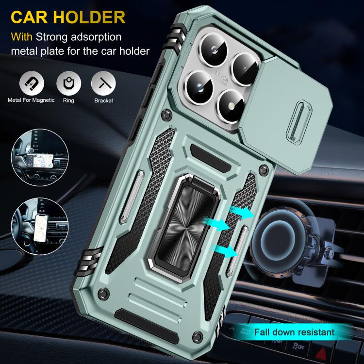 For Xiaomi 17 Armor PC Hybrid TPU Camera Shield Phone Case