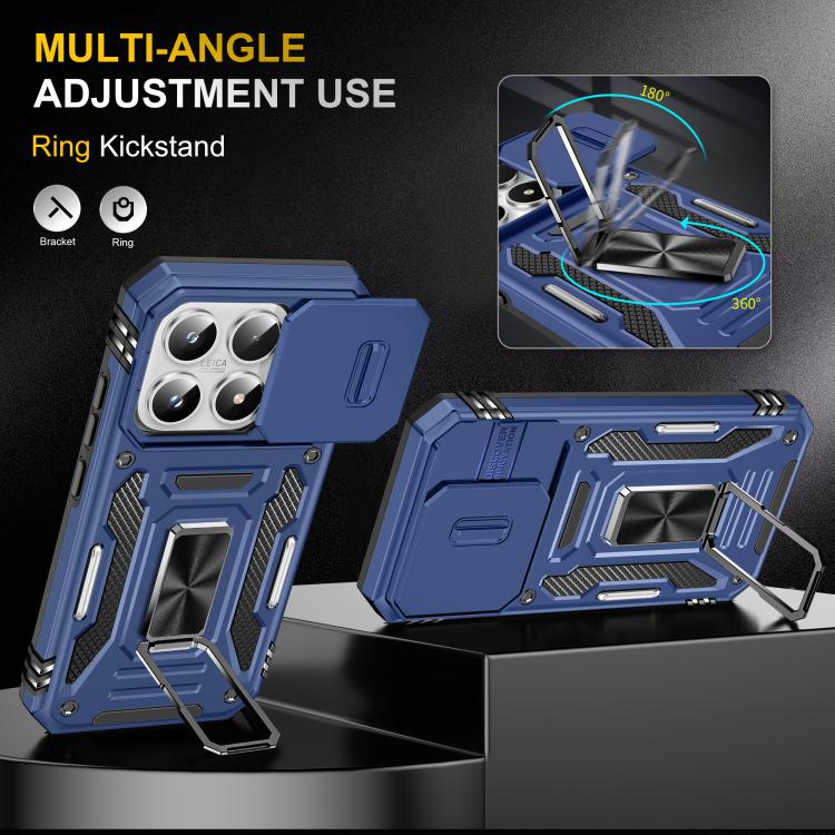 For Xiaomi 17 Armor PC Hybrid TPU Camera Shield Phone Case