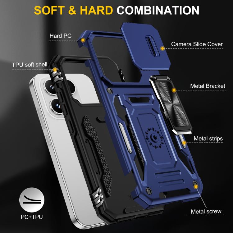 For Xiaomi 17 Armor PC Hybrid TPU Camera Shield Phone Case