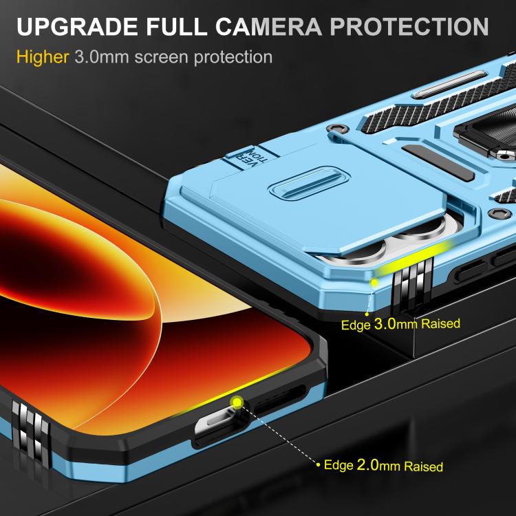 For Xiaomi 17 Armor PC Hybrid TPU Camera Shield Phone Case