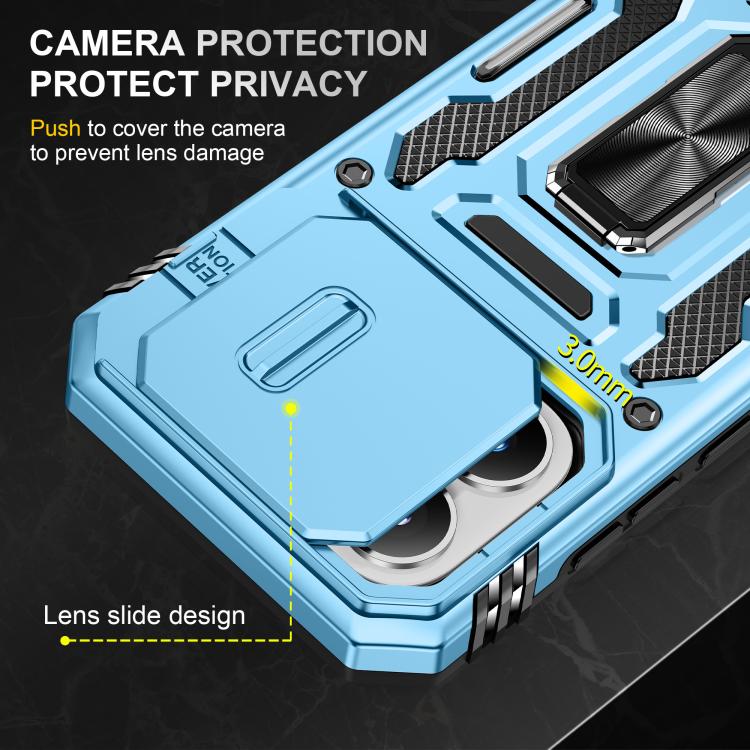 For Xiaomi 17 Armor PC Hybrid TPU Camera Shield Phone Case