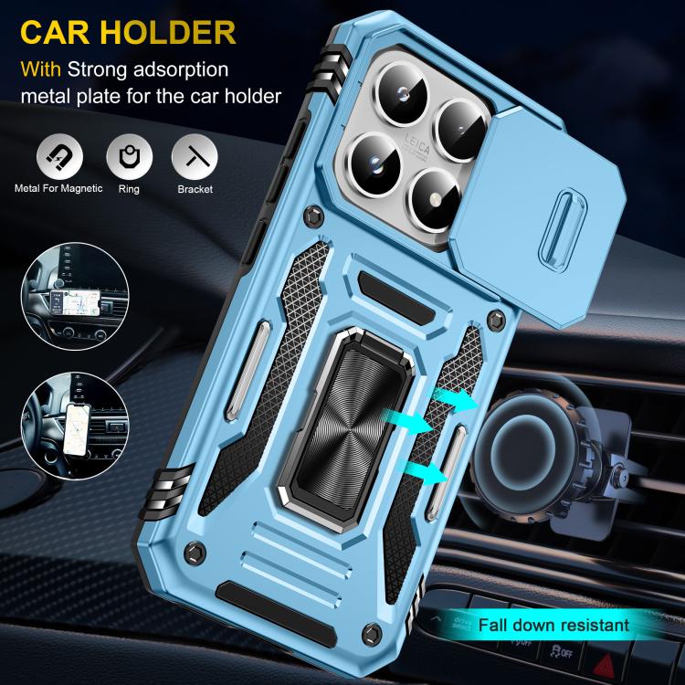 For Xiaomi 17 Armor PC Hybrid TPU Camera Shield Phone Case