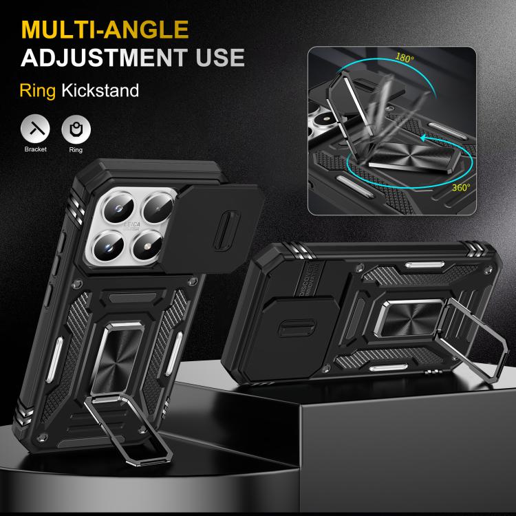 For Xiaomi 17 Armor PC Hybrid TPU Camera Shield Phone Case