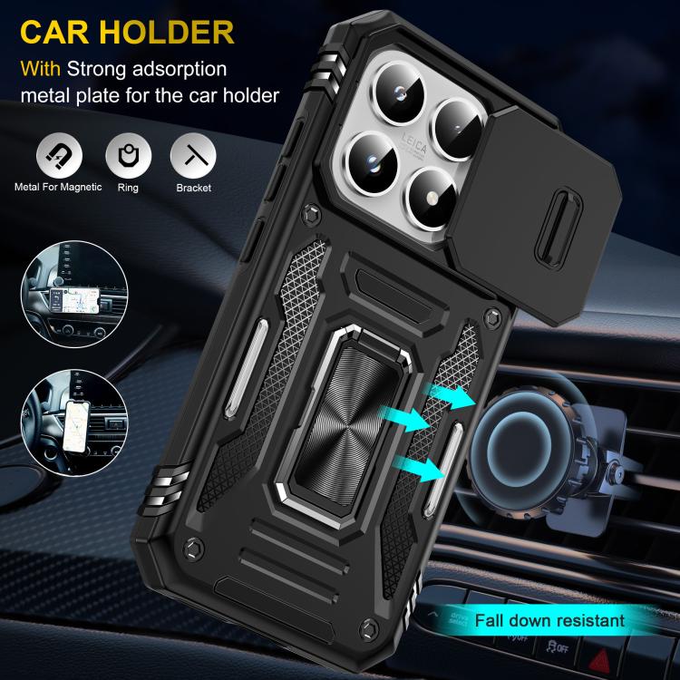 For Xiaomi 17 Armor PC Hybrid TPU Camera Shield Phone Case