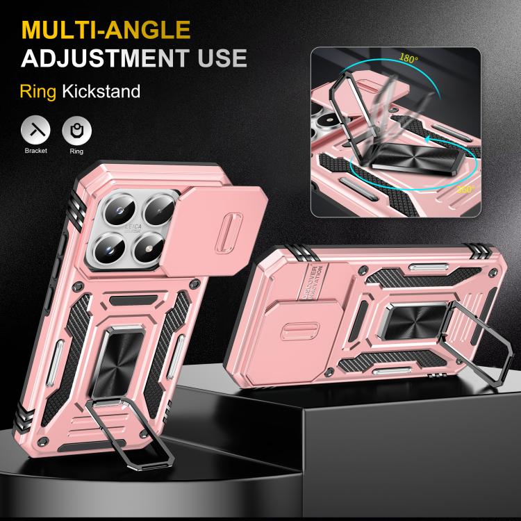 For Xiaomi 17 Armor PC Hybrid TPU Camera Shield Phone Case