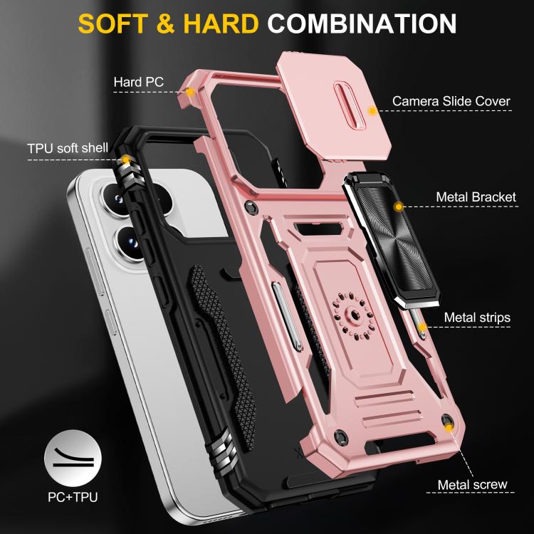 For Xiaomi 17 Armor PC Hybrid TPU Camera Shield Phone Case