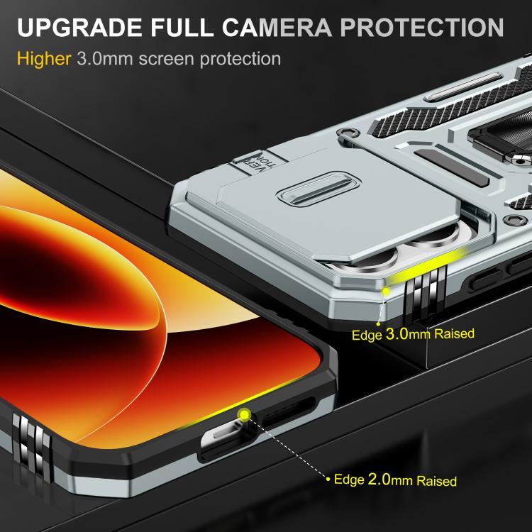 For Xiaomi 17 Armor PC Hybrid TPU Camera Shield Phone Case