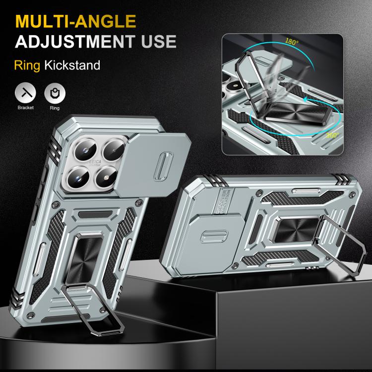 For Xiaomi 17 Armor PC Hybrid TPU Camera Shield Phone Case