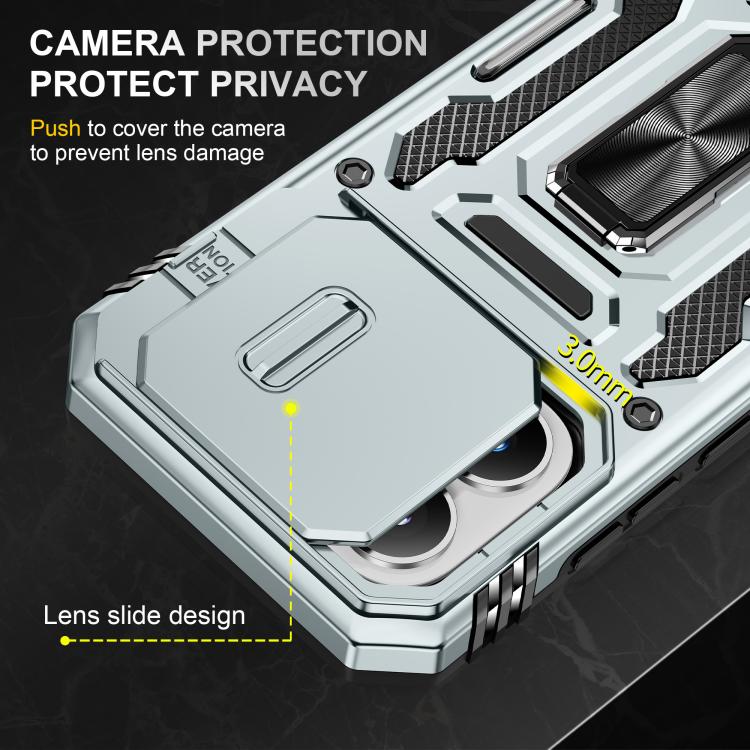 For Xiaomi 17 Armor PC Hybrid TPU Camera Shield Phone Case